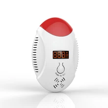 Digital LED Display CO Detector Sensor 433MHz For Alarm System PPM Detecting Loud Siren Alarm