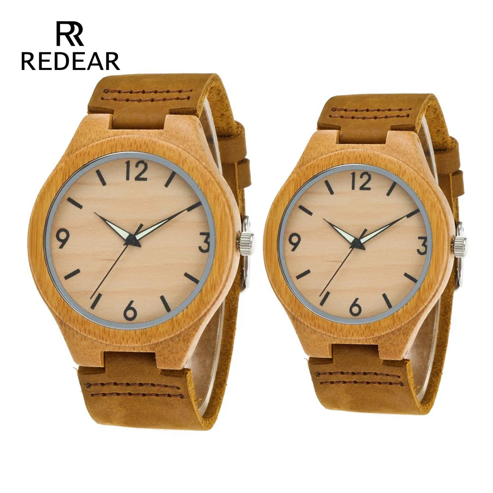 Without Logo Lover's Watches Night Light Pointer Wood Watches Real Leather Strap Female Watch Male Best Gift Without Logo Lover's Watches Night Light Pointer Wood Watches Real Leather Strap Female Watch Male Best Gift