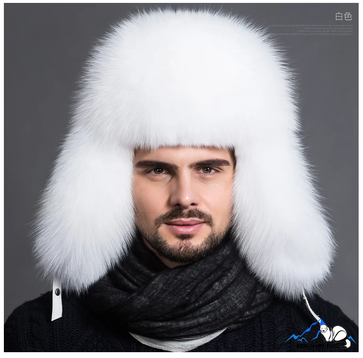 Mens leather and fur hats Clearance