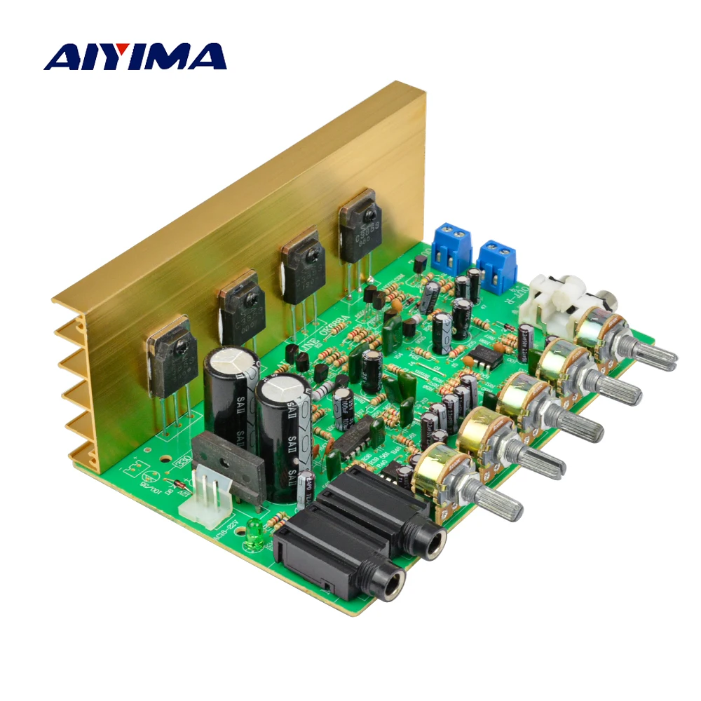 AIYIMA Karaoke Audio Amplifier Board HIFI Digital Reverb Power Amplifier 100W Audio Preamp Rear Amplification With Tone Control AIYIMA Karaoke Audio Amplifier Board HIFI Digital Reverb Power Amplifier 100W Audio Preamp Rear Amplification With Tone Control