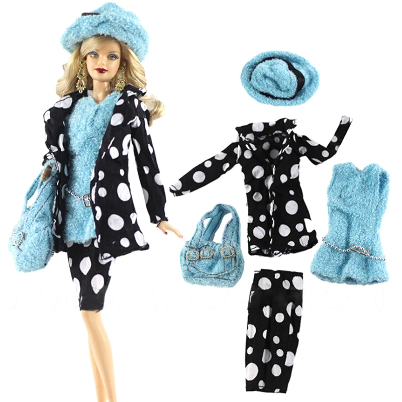 

Elegant Blouse Casual Wear Girls Suit Trousers Clothes Doll Party Clothes Accessories For Doll Girls'Gift 15 Styles