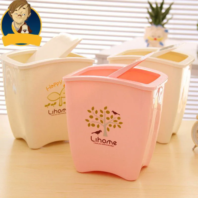 mini table office garbage can warm trash swing top waste container