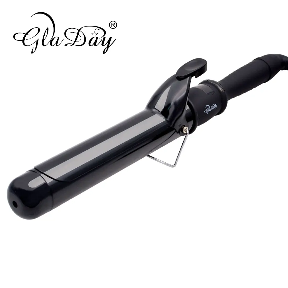 Alat Pengeriting Rambut Seramik 38mm Alat Penggilap Rambut LCD Penguncupan Bilah Besi Rambut Digital Roller Magic Hair Curling Wand Irons