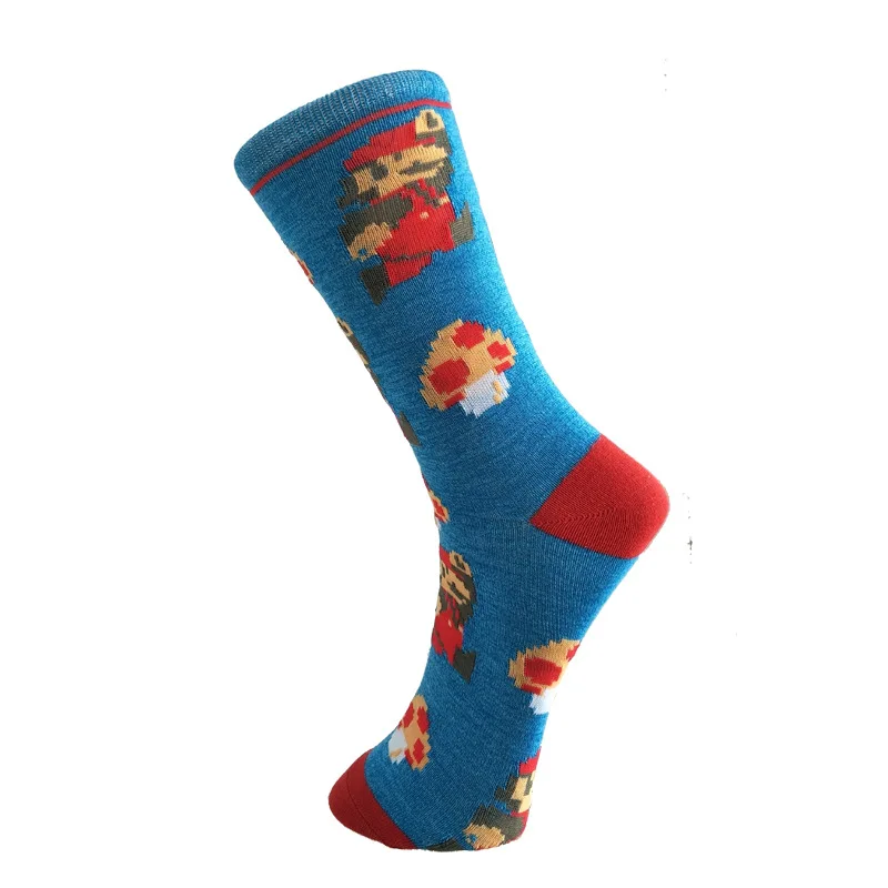 Neue-Baumwolle-m-nner-frauen-Crew-Socken-Lustige-Harajuku-Nette-Neuheit-Cartoon-sloth-Super-Mario-Weihnachten(14)