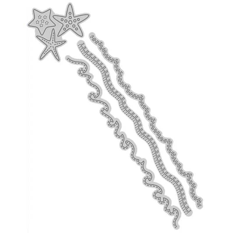 

GJCrafts Waves Die Set Metal Cutting Dies for Card Making Scrapbooking Album Embossing Stencil Craft Paper New 2019 for Dies
