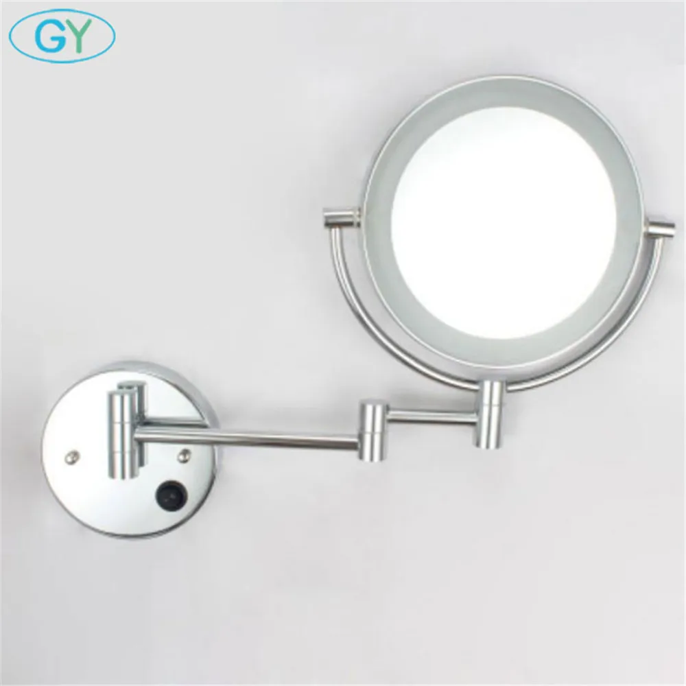  Modern LED vanity lights foldable 3xMagnifier led makeup mirror lamp plug in folding magnification 