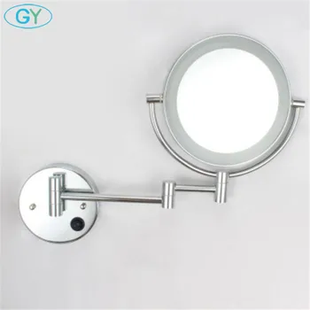 

Modern LED vanity lights foldable 3xMagnifier led makeup mirror lamp plug in folding magnification dressing table lighting