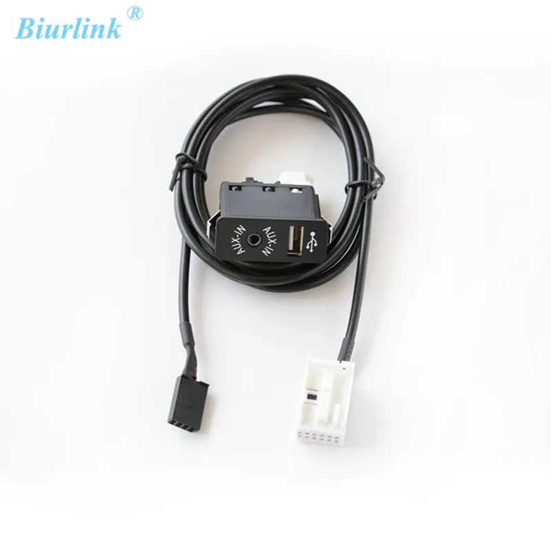 

Biurlink Car AUX-in USB Switch AUX Adapter Cable For BMW E60 E63 E64 E65 E66 E81 E82 E87 E88 E70 E90 E91 E92