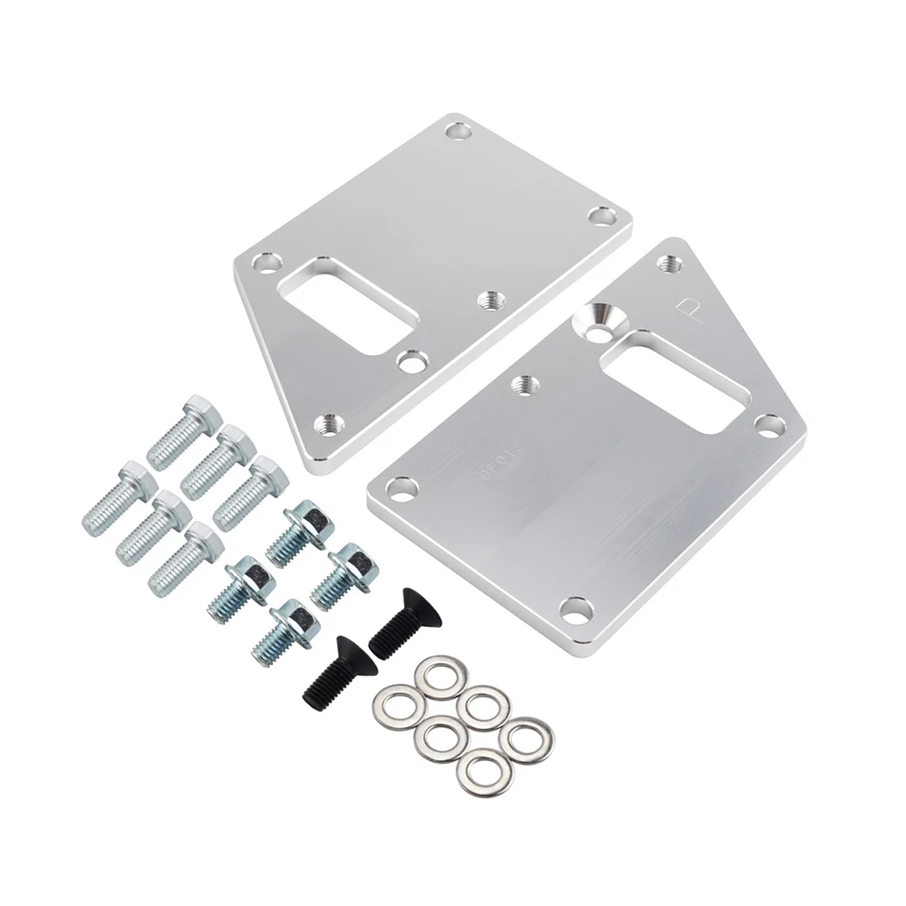 Car LS1 Conversion LS Swap Motor Mount Adapter Plates Kit For Chevrolet Camaro Chevelle Impala For Chevy 97-13 LSX Engine AL-12