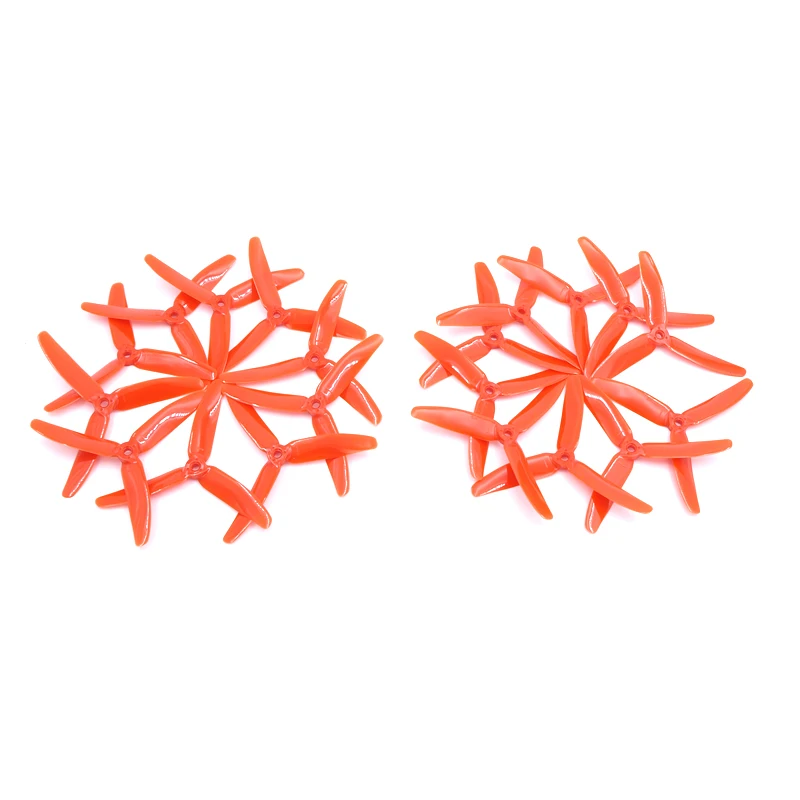 10 пар пропеллеров Prop 5 &quot5040 3 лезвия 5x4x3 CW CCW многоцветный для RC DIY QAV250 250 гоночный
