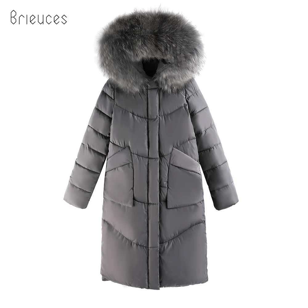 

Brieuces New warm Autumn Winter jacket women 2018 Adjustable Waist Women coat thick hoody winter coat women parkas warm jacket