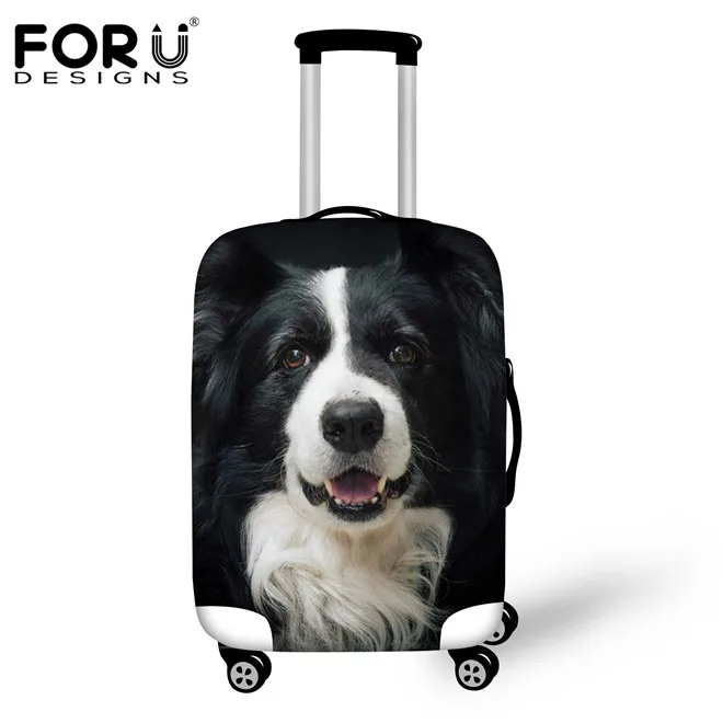 FORUDESIGNS 3D Border Collie собака багаж защитный чехол эластичный стрейч костюм чехол Чехлы для 18-30 дюймов чехол S/M/L Крышка - Цвет: H567