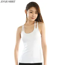 JINXIUSHIRT бюстгальтеры для йоги Женская обивка Топ грудь пуш-ап спортивный Быстросохнущий Бег Спорт для женщин фитнес топы нижнее белье одежда