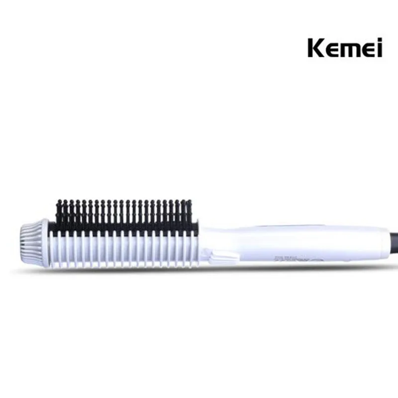 KEMEI KM-8110 3-IN-1 Multifunctional Straightener Iron Curler Hair Styling Tool Electric Tourmaline Ceramic Roller Comb-10