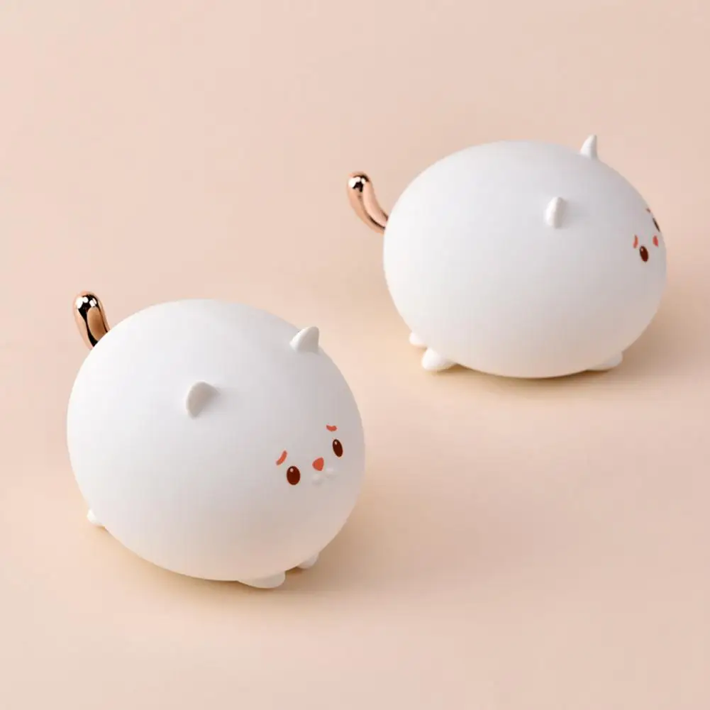 

Night Lights Innovative LED Cute Cat Soft Silicone Lamp Room Decor Nightlights for Children Girls Boys Birthday Gifts