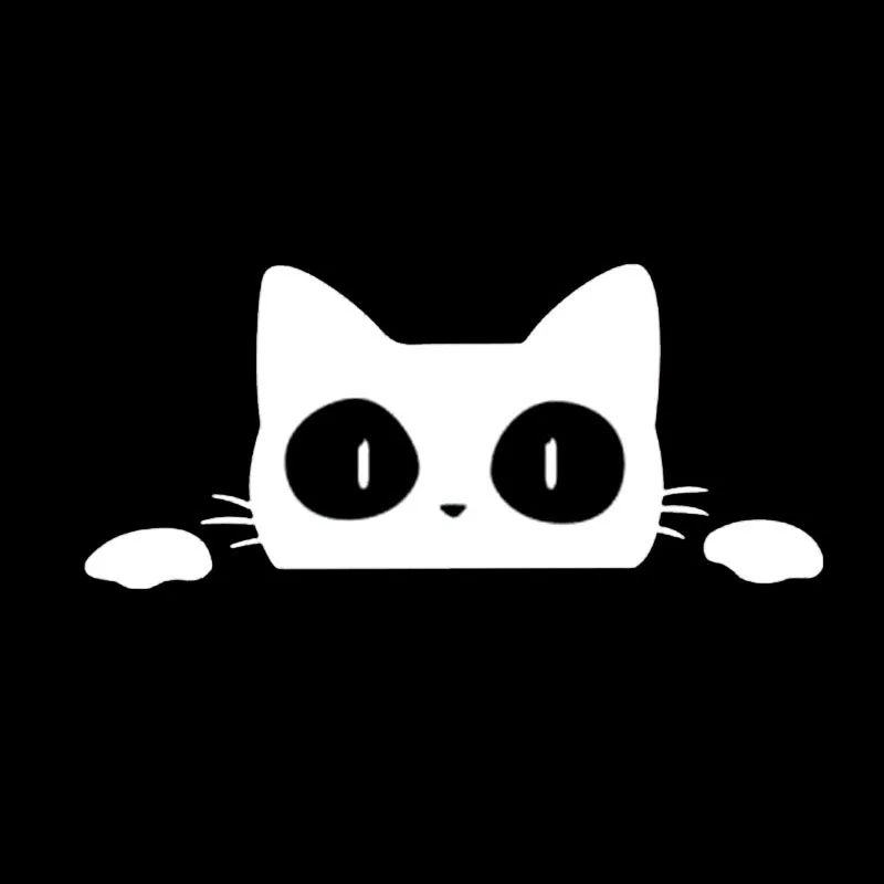 YJZT 14 см * 6 2 Виниловая наклейка Кот сюрприз|vinyl decal|sticker vinylvinyl car decal |
