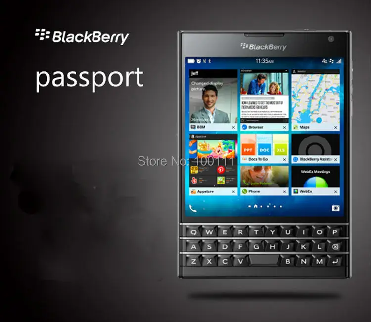 Q30 BlackBerry passport Q30 телефон разблокированный четырехъядерный 3 ГБ ОЗУ 32 Гб ПЗУ QWERTY клавиатура