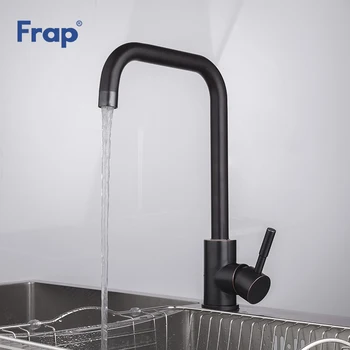 

Frap Kitchen Faucet Deck mounted Sink tap Retro Black Paint Hot And Cold Water Mixer Single Handle Torneira set Y40004
