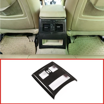 

1Pc Carbon Fiber and Matte Silver ABS Chrome Car Rear Air Vent Frame Cover Trim For BMW E90 3 Series 2005-2012 Car Accessories