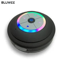 IPX4 водонепроницаемый Bluetooth Душ спикер ж/изменение цвета огни, громкая связь спикер телефон, присоска, fm-радио, TF слот для карт