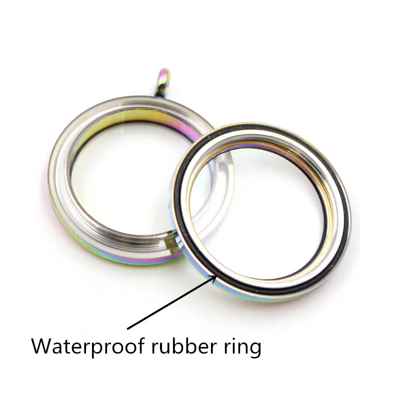 Round-Water-Proof-Floating-Locket-Rainbow-Stainless-Steel-Twist-Screw-Floating-Glass-Memory-Locket-For-DIY (3)