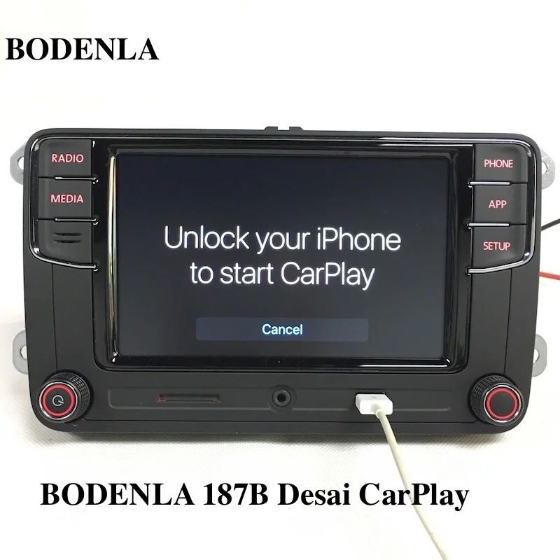 BODENLA RCD330 Plus RCD330G CarPlay APP Desai 6 5 дюймовый автомобиль MIB Radio для VW Tiguan Golf Jetta MK5 MK6 Passat Polo