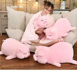 50 см-70 см Милая мультяшная свинья плюшевая игрушка-животное розовая игрушечная свинка для детского подарка детская игрушка каваи подарок
