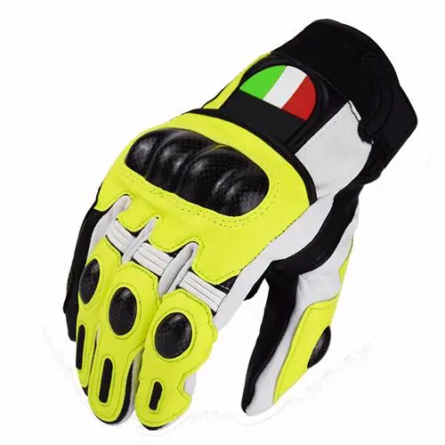 

Commemorative Edition Motorcycle Leather Carbon Fiber Four Seasons Drop Protection Full Finger Gloves motos