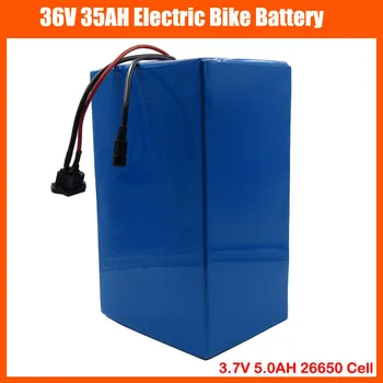 

High capacity 1500W 36V Ebike battery 36V 35AH Lithium Scooter battery Use 3.7V 5.0AH 26650 cells With 50A BMS 42V 5A charger