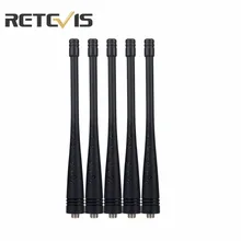 5 pcs Black Original Walkie Talkie Accessories UHF 400-470 MHz SMA-F Antenna For Retevis RT25 Two Way Radio J9124D