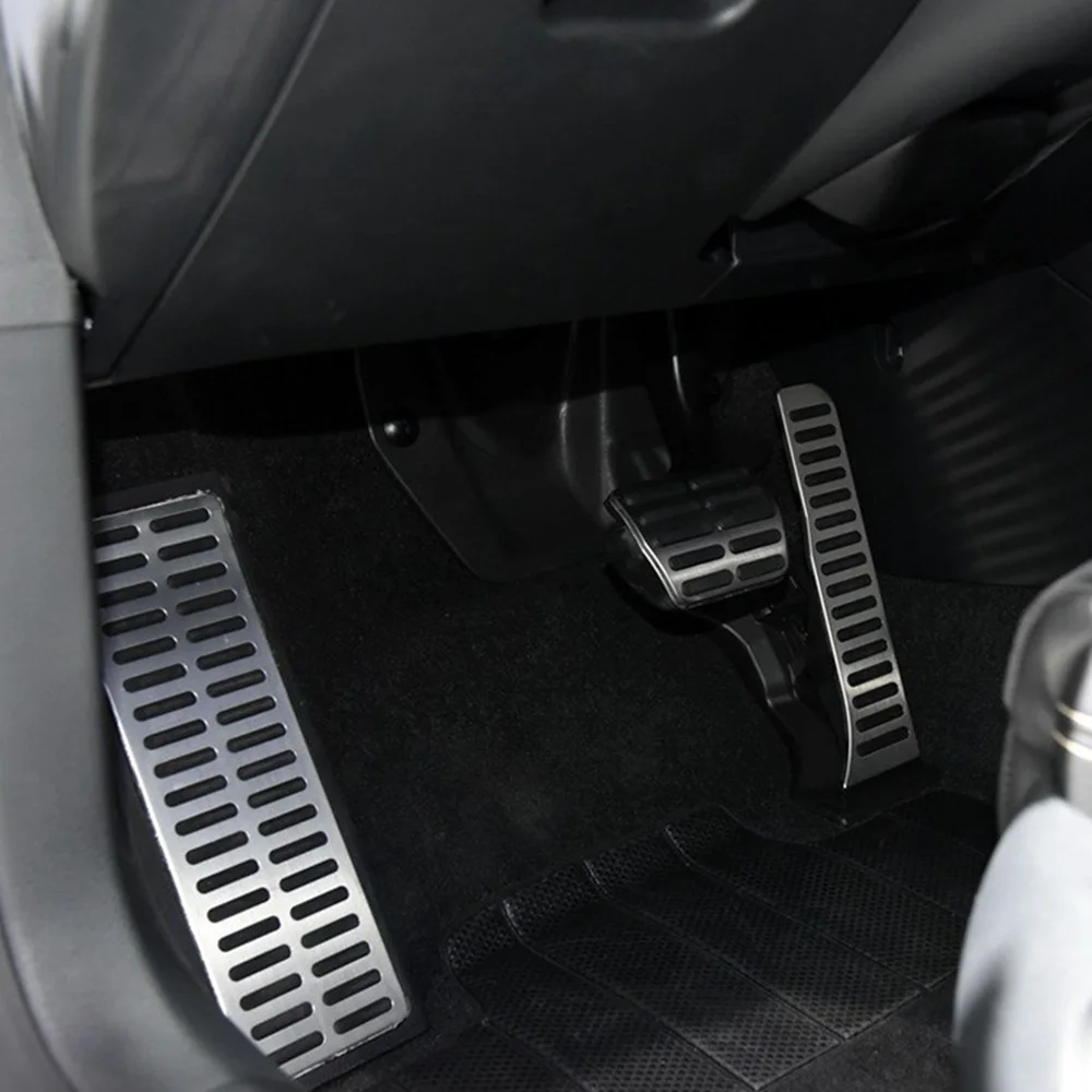 

Stainless Steel Manual Automatic Transmission AT MT Pedal Pads Foot Rest for Volkswagen vw new Jetta MK6 car styling