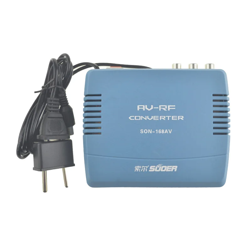 

Standard 220V EU Plug PAL TV Signal Audio Video Signal Converter AV To RF Modulator Transponder