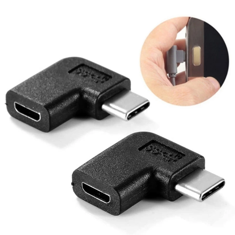 

New 90 Degree Type C Male To Micro USB Female Converter Adapter For Macbook S8 Note8 hot