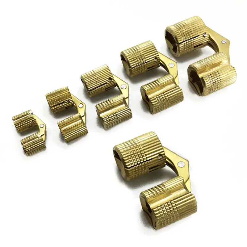 

Hidden Invisible Concealed Copper Barrel Hinges Box Cabinet Furniture Hardware