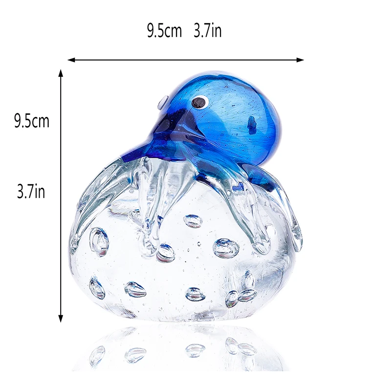 H& D ручной работы стекло со свечением медузы и осьминога животных свадебное искусство Стекло выдувного стола орнамент ремесла домашняя Статуэтка подарок