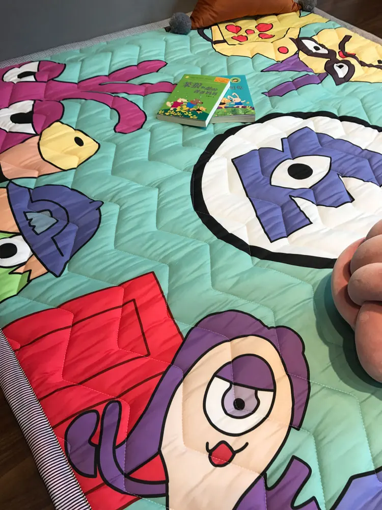 Игровой коврик хлопковый детский игровой коврик tapete infantil alfombra infantil Детская мозаика ковер для детей tapis enfant детский спортивный tapis bebe 150*200 см