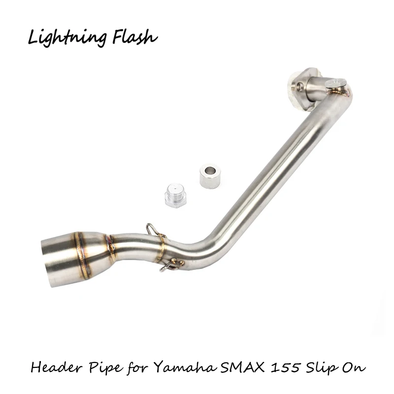 Для Yamaha slip on NMAX 125 155 SMAX 155 XMAX 300 TMAX 500 530 выхлопная труба мотоцикла из нержавеющей стали коллекторная труба 50,8 мм - Цвет: SMAX-A