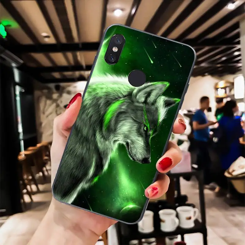 angry Animal wolf Face Pattern