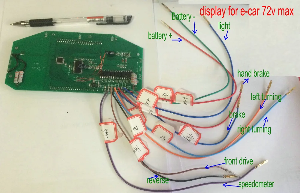 e car display 72v