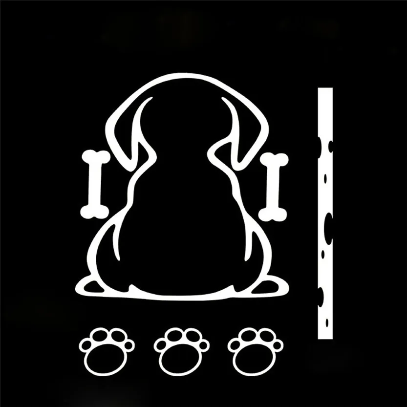 

Spot Cute Dog Wagging Tail Style Decal Vinyl Sticker Window Panel Wiper Sticker July10#2 Dropship