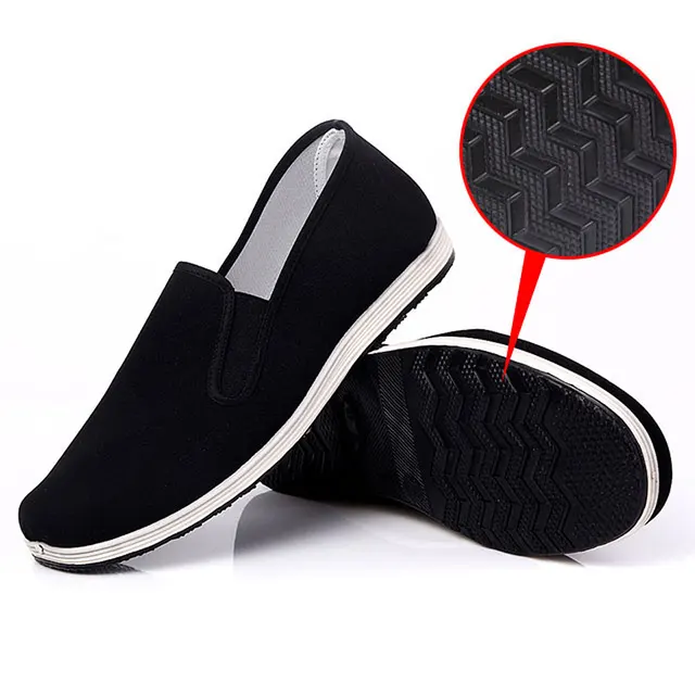 Men Bruce Lee style classic Chinese kung fu slippers shoe Wing Chun ...