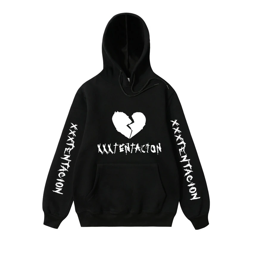 XXXTentacion Bad Vibes Forever white Print REVENGE /'KILL/' HOODIE Men Black