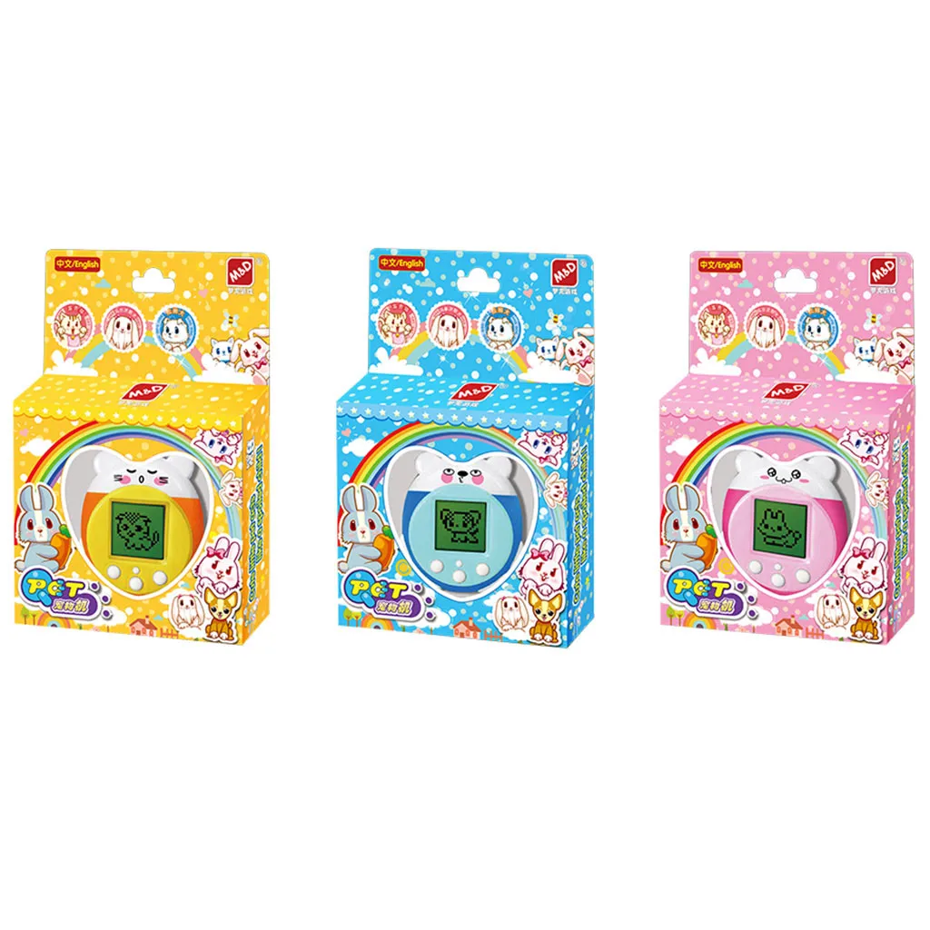 

Mini Machine Electronic game machine classic 90S Nostalgic Game Machine Electronic Virtual Cyber Pet Toy Mini Qpet Key Chain#y4