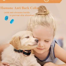 Collier automatique sûr de dressage d'animal de compagnie de collier d'écorce de chien collier d'arrêt d'aboiement Rechargeable 2 Modes choc statique sain 45 jours de temps de travail