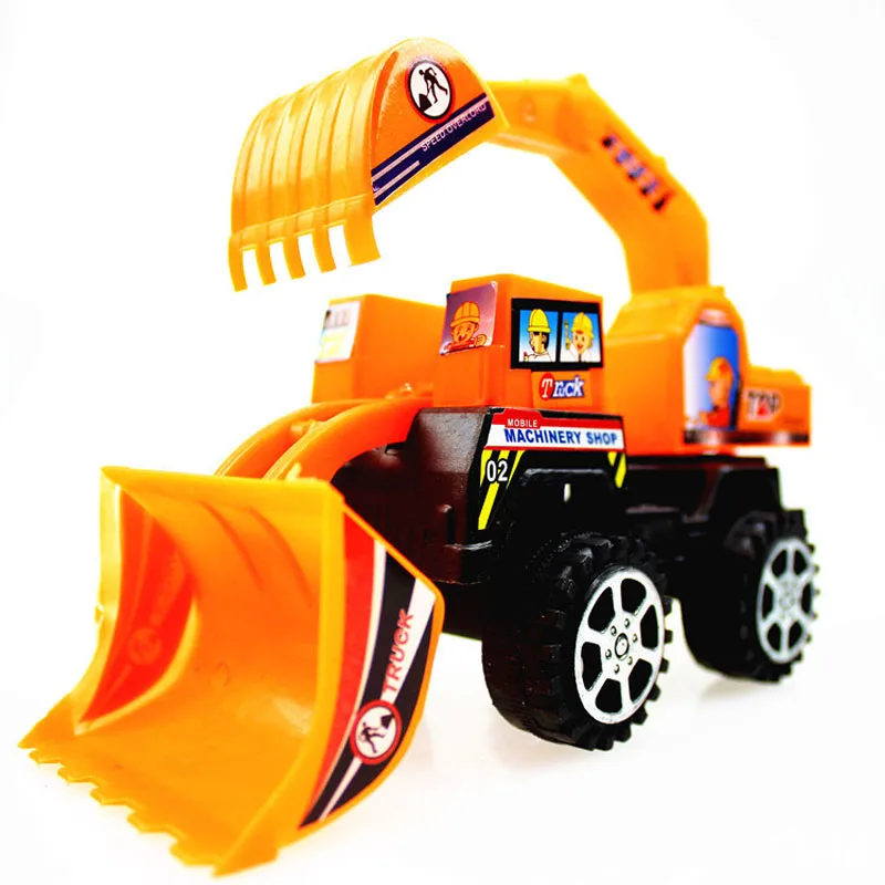 

Child Birthday Present 1pcs Truck Excavator Vehicle Bulldozer Toy Car Model Kids Toys Small Plastic Traffic Toys For Children