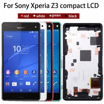 

ORIGINAL Touch Screen LCD For SONY Xperia Z3 Compact Display Frame Z3 Mini D5803 D5833 Digitizer For SONY Xperia Z3 Compact LCD