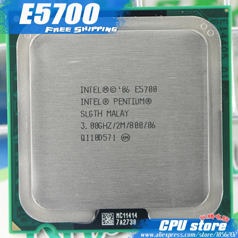 Intel Pentium Dual Core E5700 CPU Processor (3.0Ghz/ 2M /800GHz) Socket