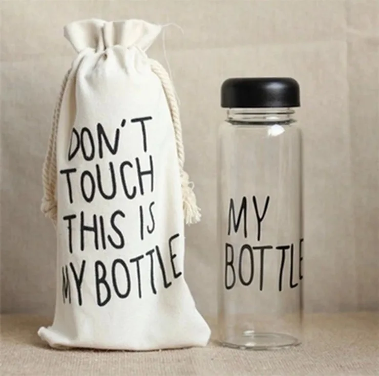 

500ml My bottle plastic accompanying cup lemonade juice and milk container household items water jug