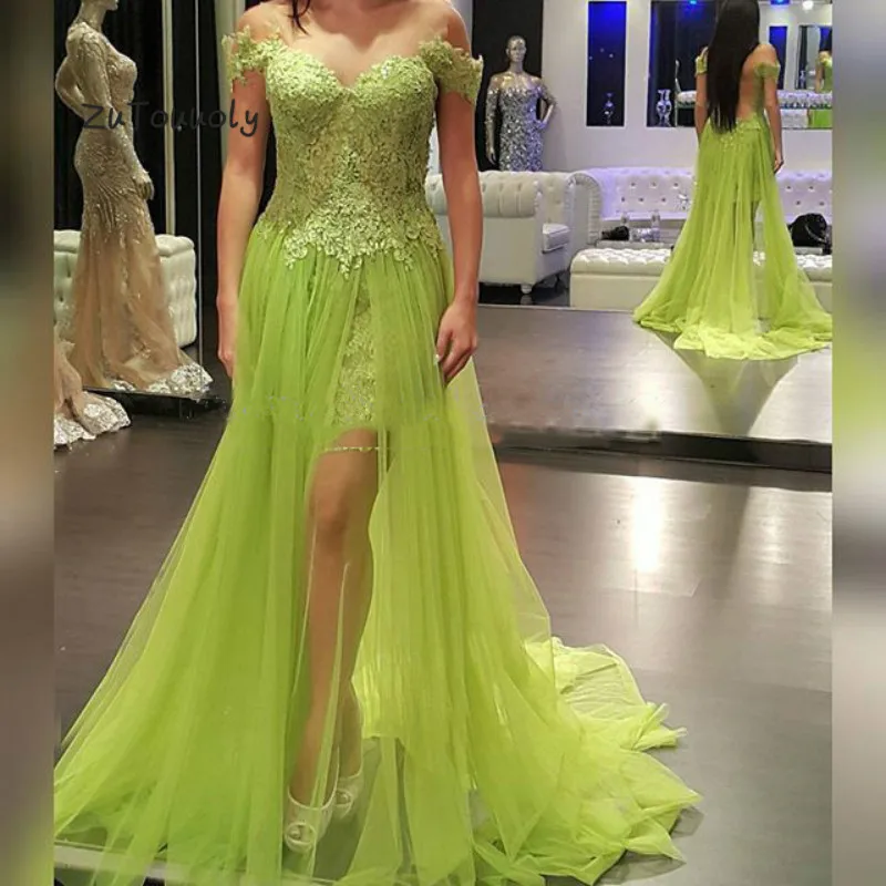 lime green prom  a