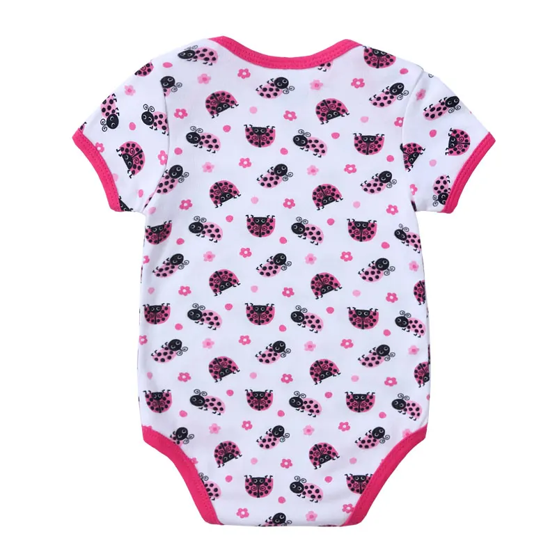 Cute Newborn Baby Girl  Baby Bodysuit Newborn Print Body Suit Fashion Summer Children Girl Boy Short Sleeve children set short  (7)